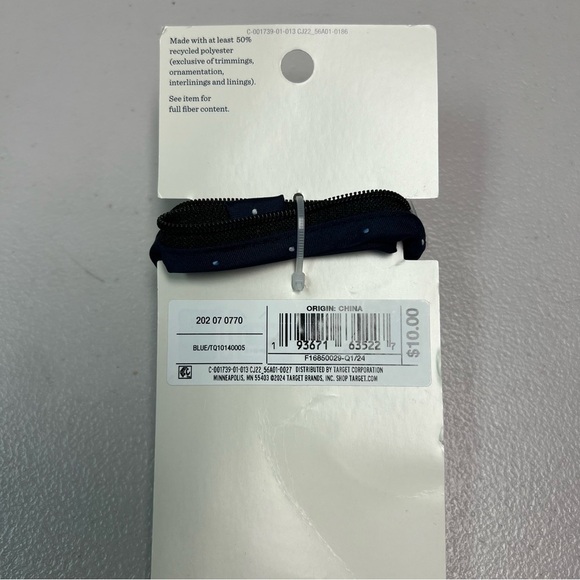 Cat & Jack Boys Blue Polka Dot Tie Size S/M - Picture 5 of 9